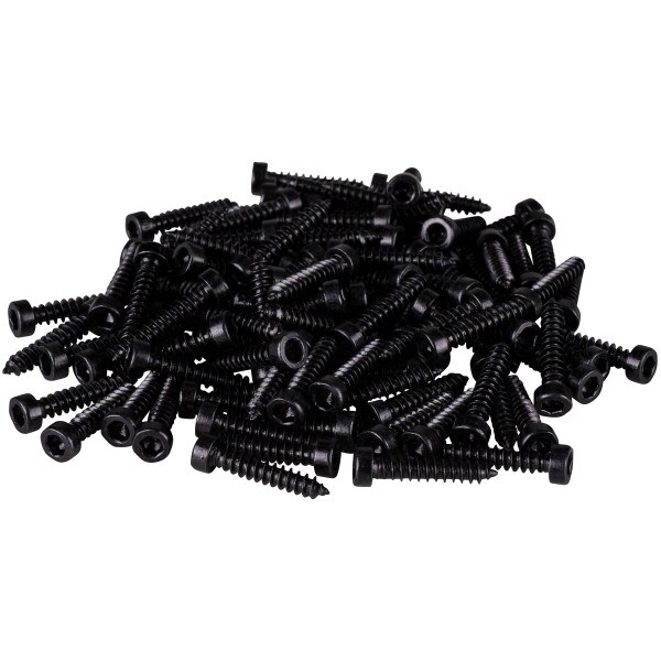 Main product image for M3 x 16mm Cap Head Wood Screws Black 100 Pcs. 081-300